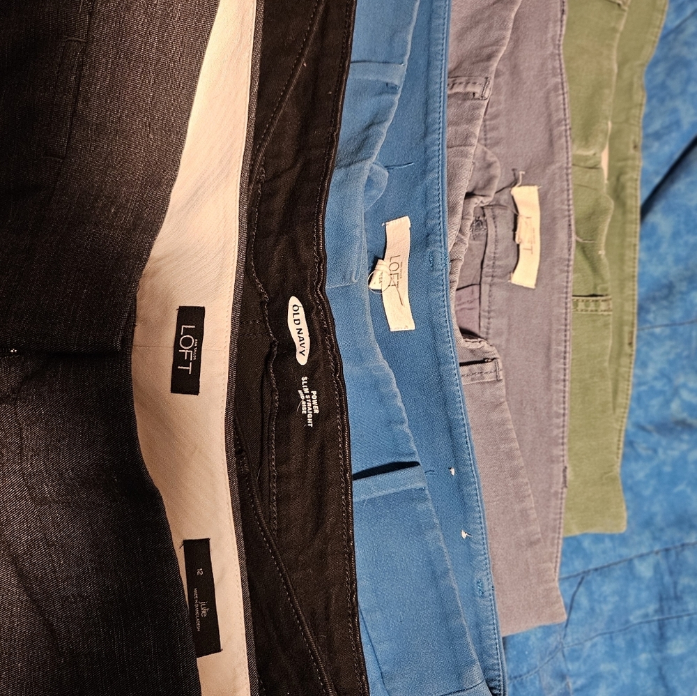 LOFT and Old Navy Pants Collection. Size 12 Short